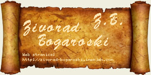 Živorad Bogaroški vizit kartica